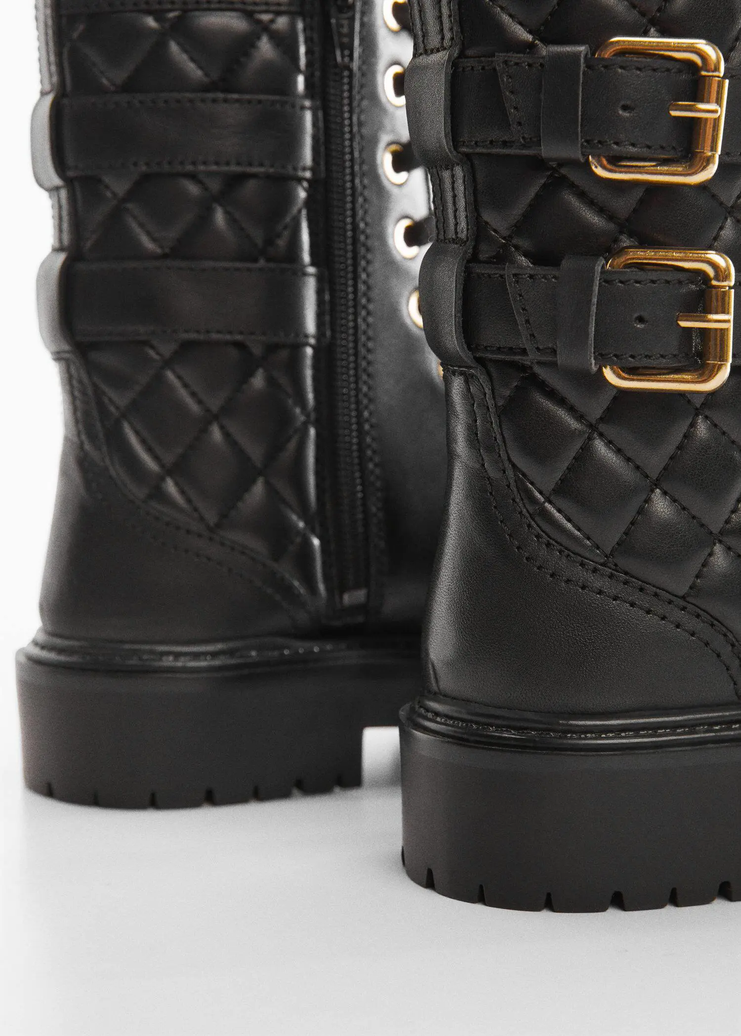 Mango Military leather ankle boots. 3
