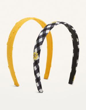 Old Navy Plush Headbands 2-Pack for Kids clear