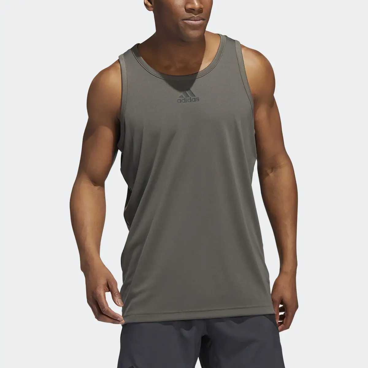 Adidas Heathered Tank Top. 1