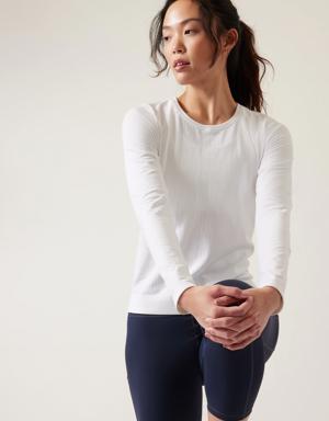 Athleta In Motion Seamless Top white