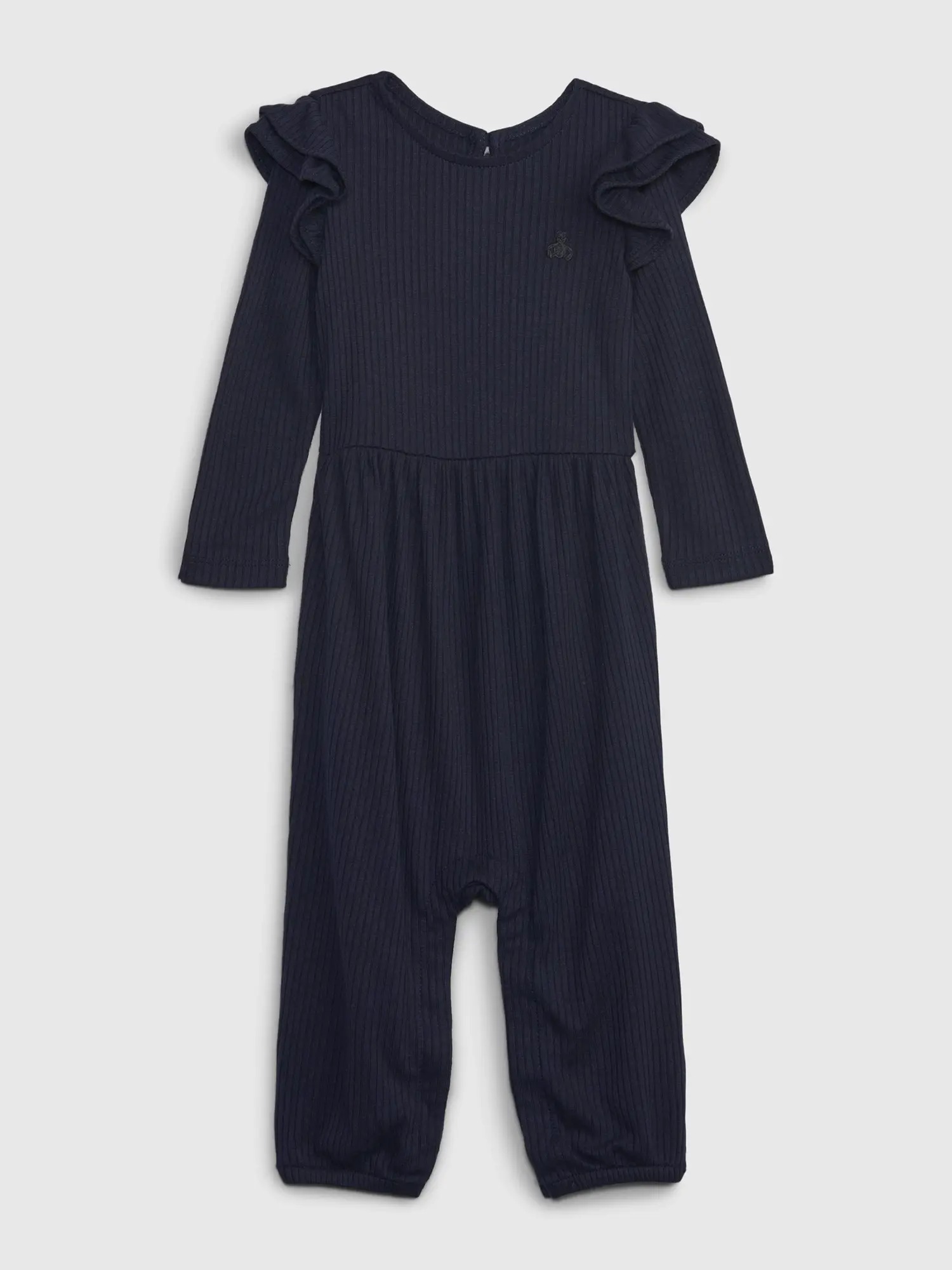 Gap Baby SoftSpun Ruffled One-Piece blue. 1