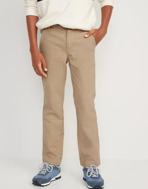 Uniform Straight Leg Pants for Boys beige