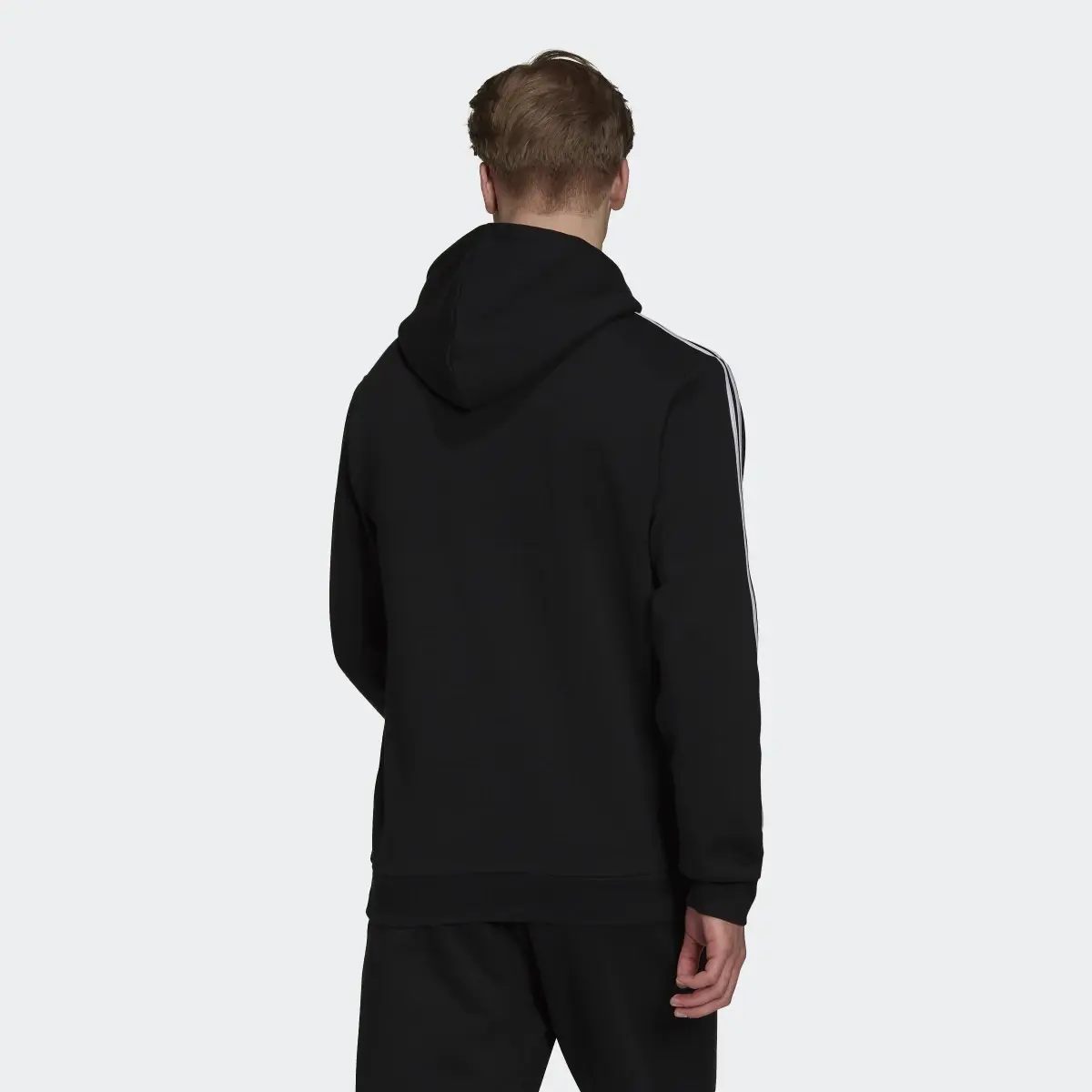 Adidas Essentials Fleece 3-Streifen Logo Hoodie. 3