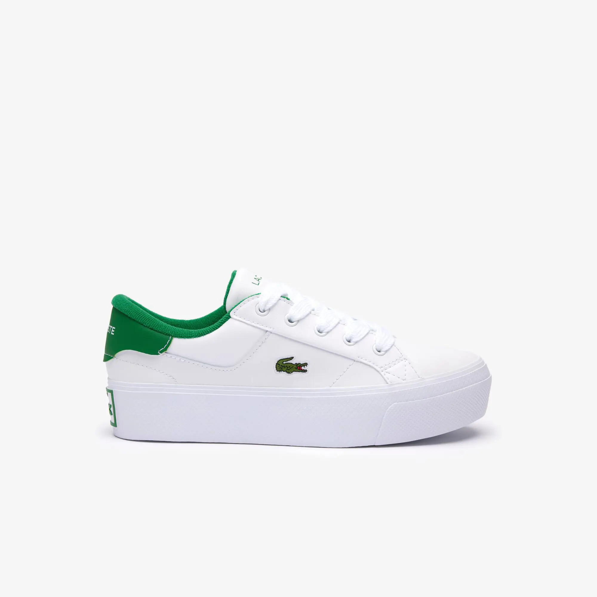 Lacoste Women's Ziane Platform Leather Trainers. 1