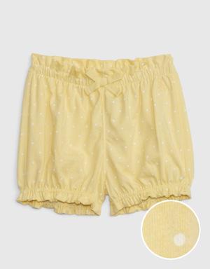 Baby Organic Cotton Mix and Match Pull-On Shorts yellow