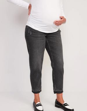 Maternity Rollover-Waist Boot-Cut Yoga Pants
