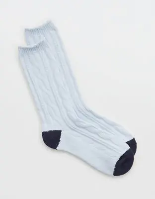 American Eagle Cable Crew Socks. 1