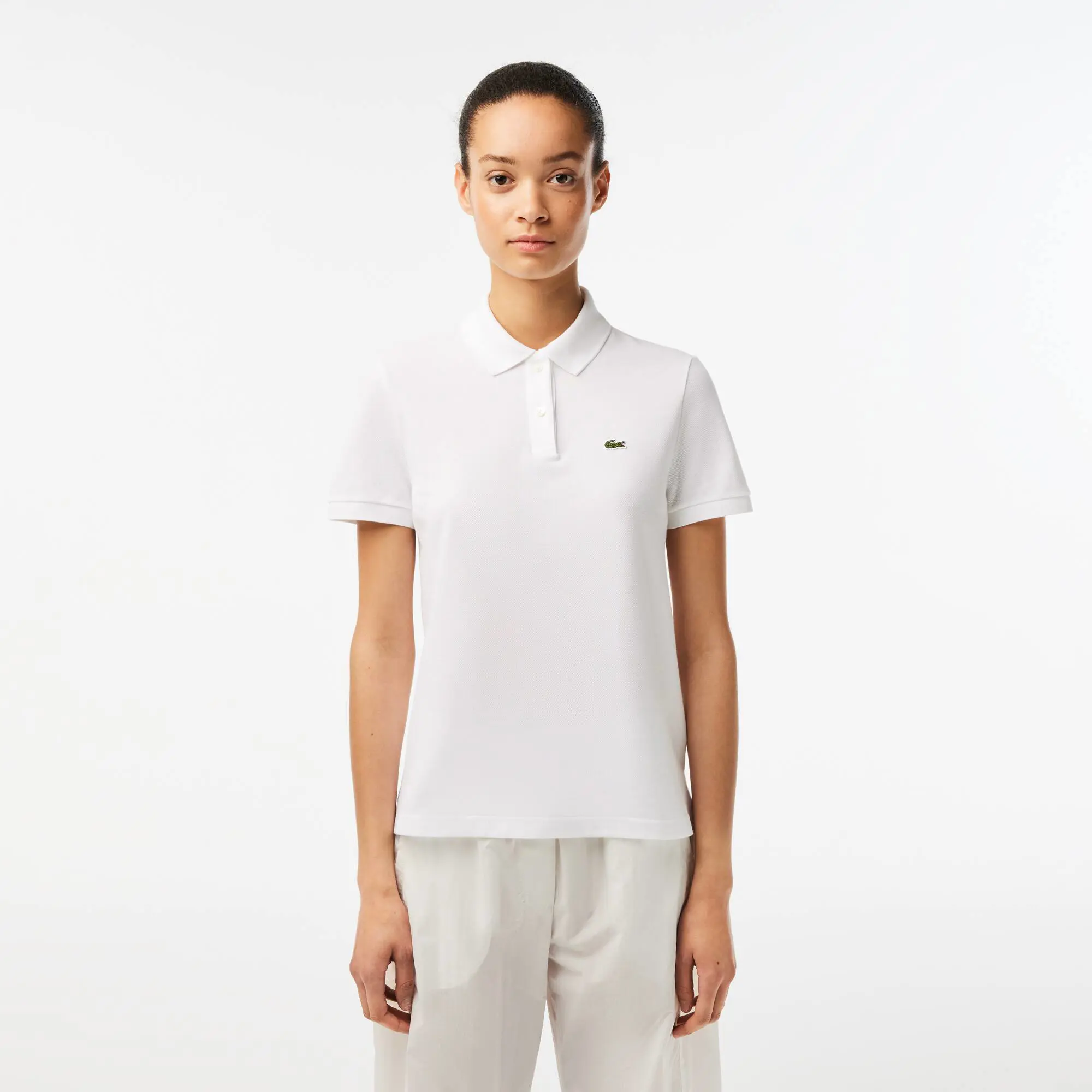 Lacoste Women's Lacoste Regular Fit Soft Cotton Petit Piqué Polo Shirt. 1