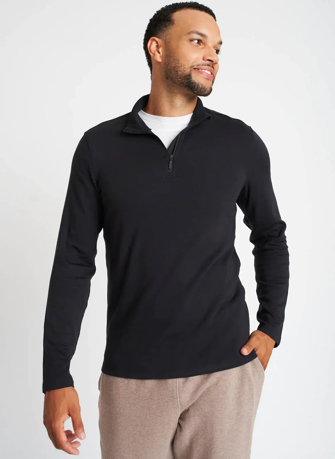 Kit And Ace Comfy Quarter Zip Pullover. 1