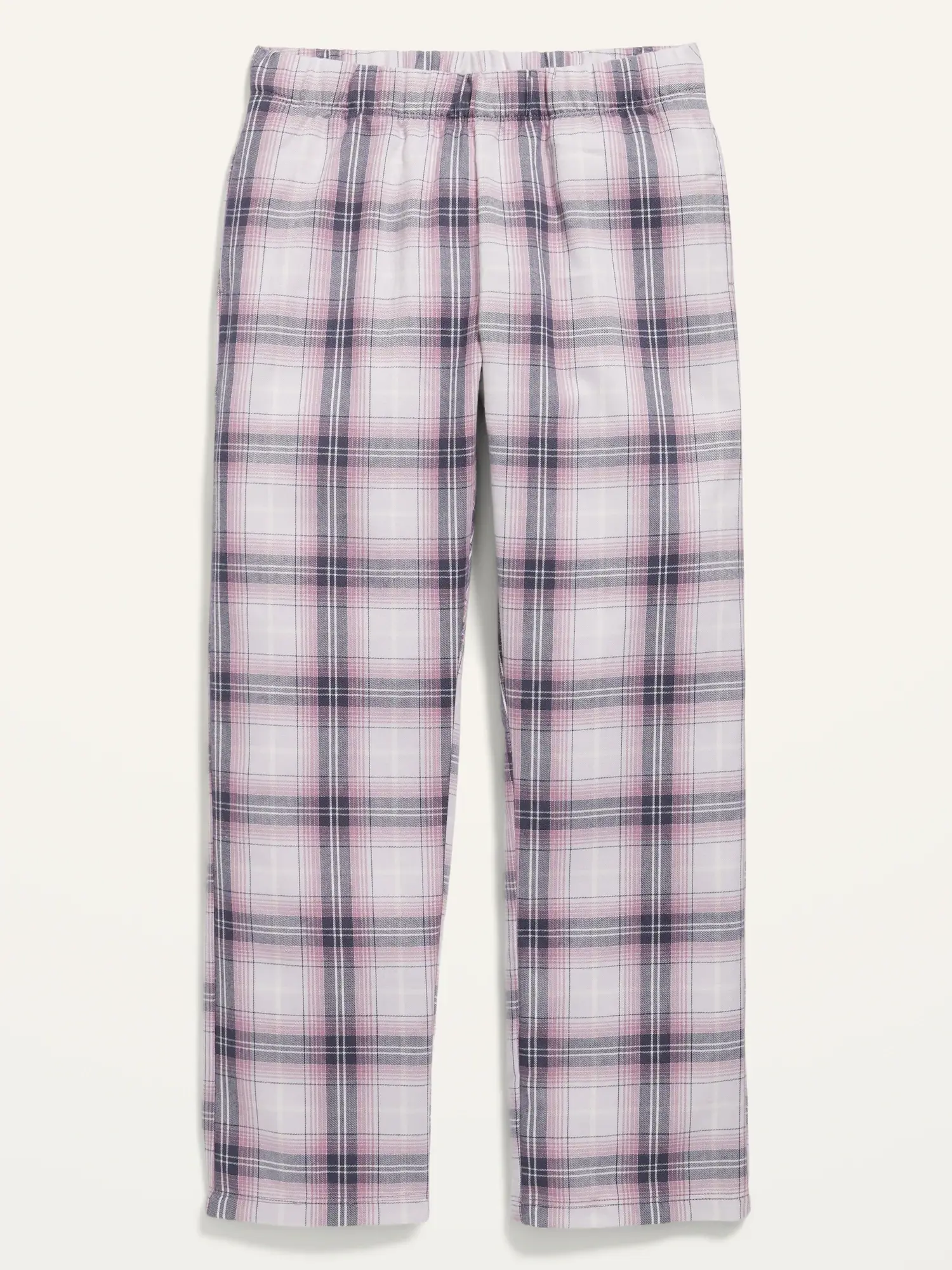 Old Navy Plaid Flannel Straight Pajama Pants for Girls purple. 1