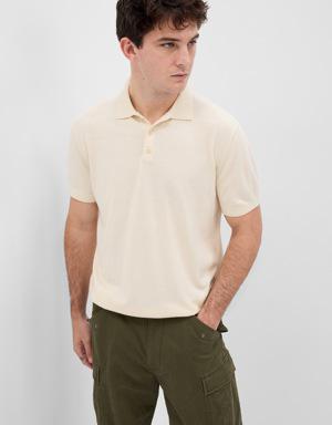 Gap Sweater Polo Shirt beige