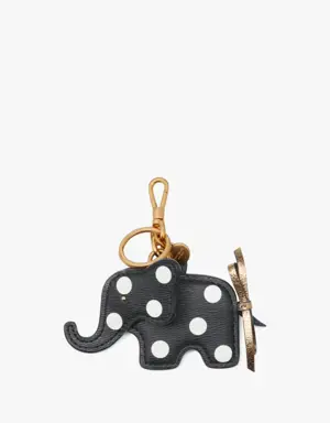 Ellie Polka Dot Elephant Key Fob