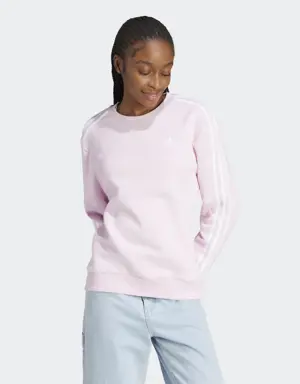 Essentials 3-Stripes Fleece Sweatshirt