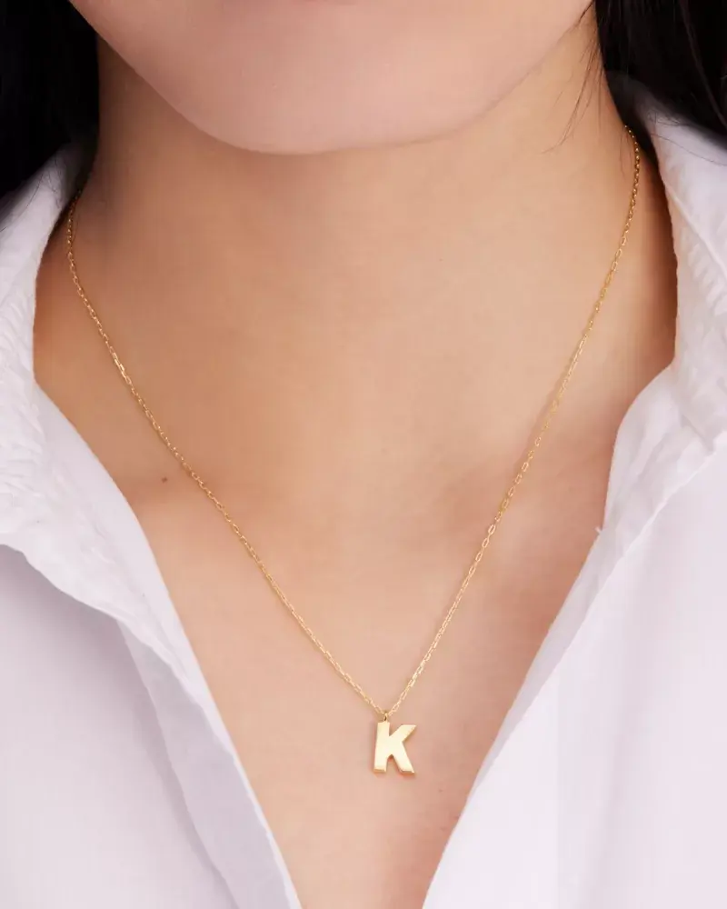 Kate Spade Fine Love Letter L Initial Pendant. 2