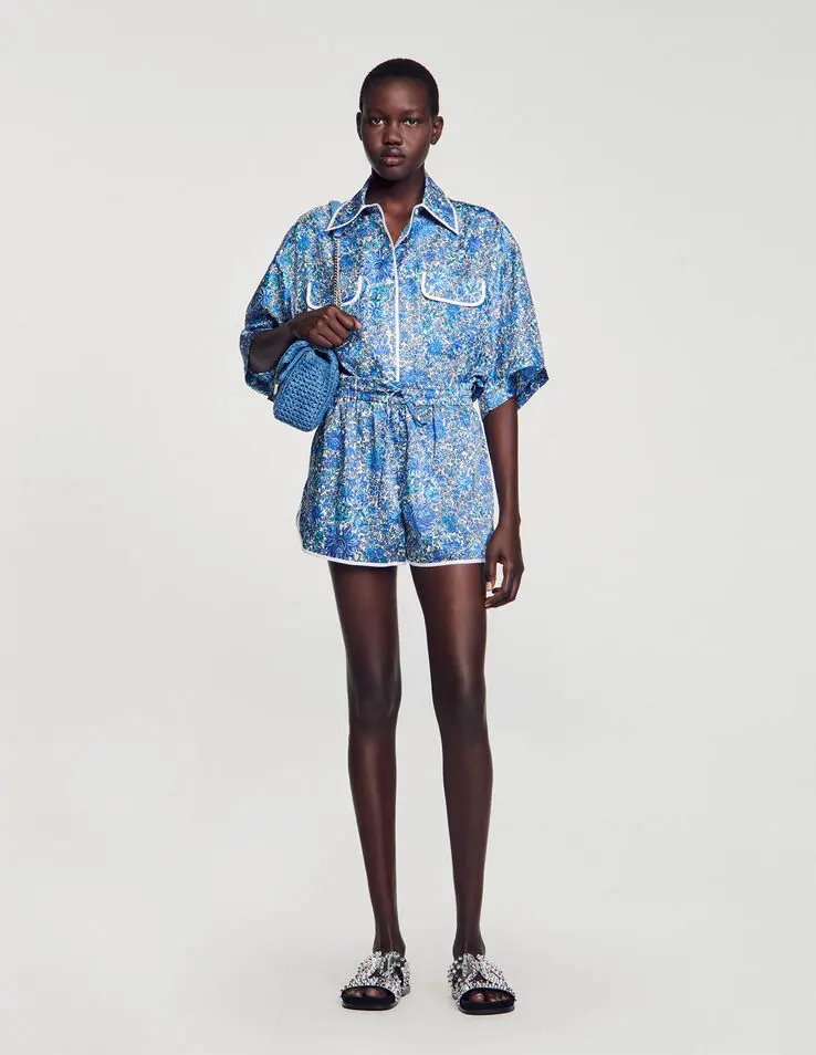 Sandro Floral print shorts. 1