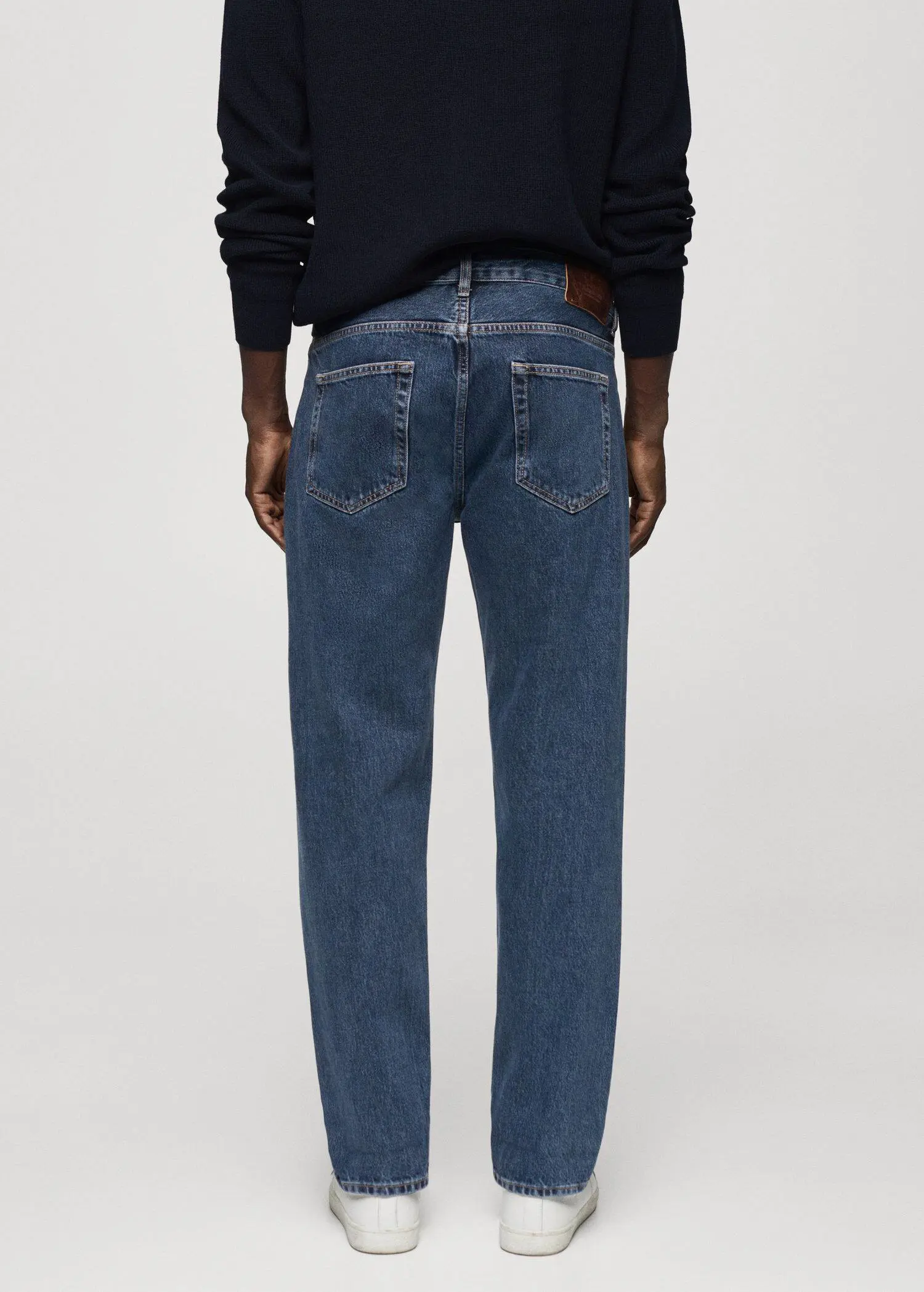 Mango Straight-fit selvedge jeans . 3