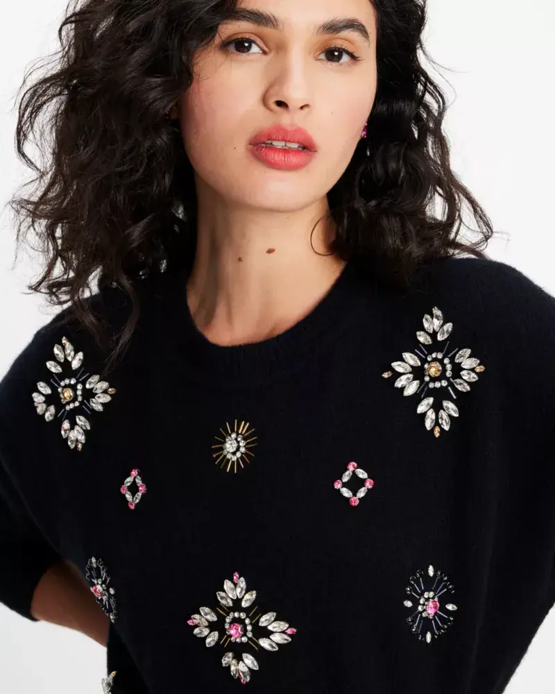 Kate Spade Rhinestone Embellished Sweater. 3