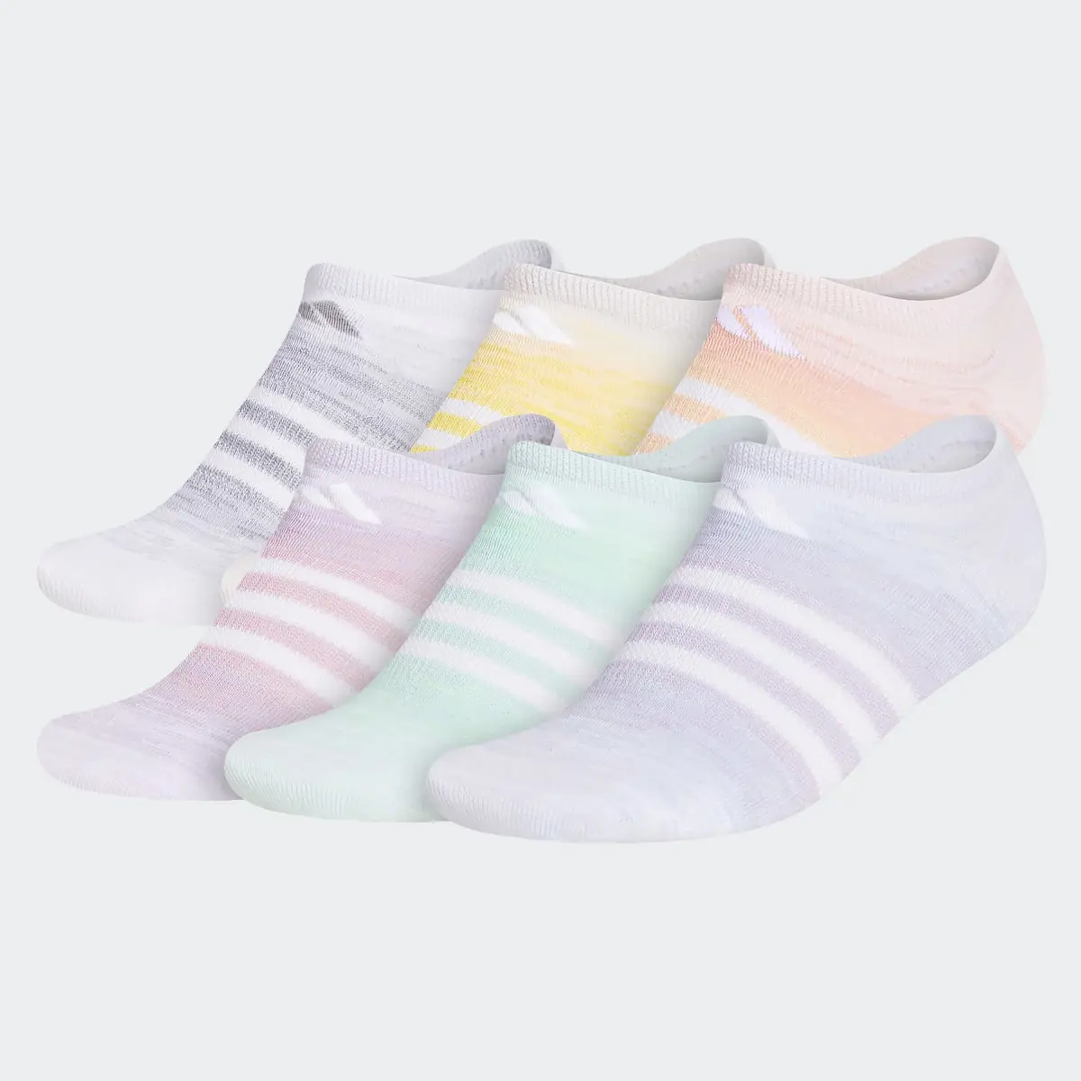 Adidas Ombre No-Show Socks 6 Pairs. 2