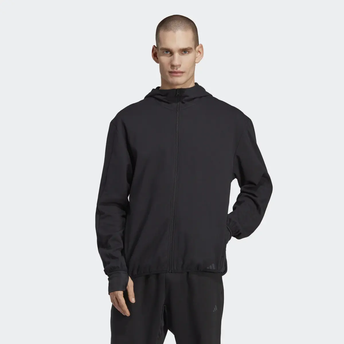 Adidas Yoga Base Training AEROREADY Full-Zip Hoodie. 2