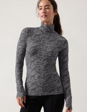 Athleta Flurry Seamless Turtleneck black