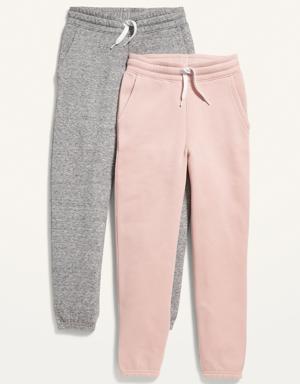 Old Navy Vintage Gender-Neutral Jogger Sweatpants 2-Pack for Kids pink