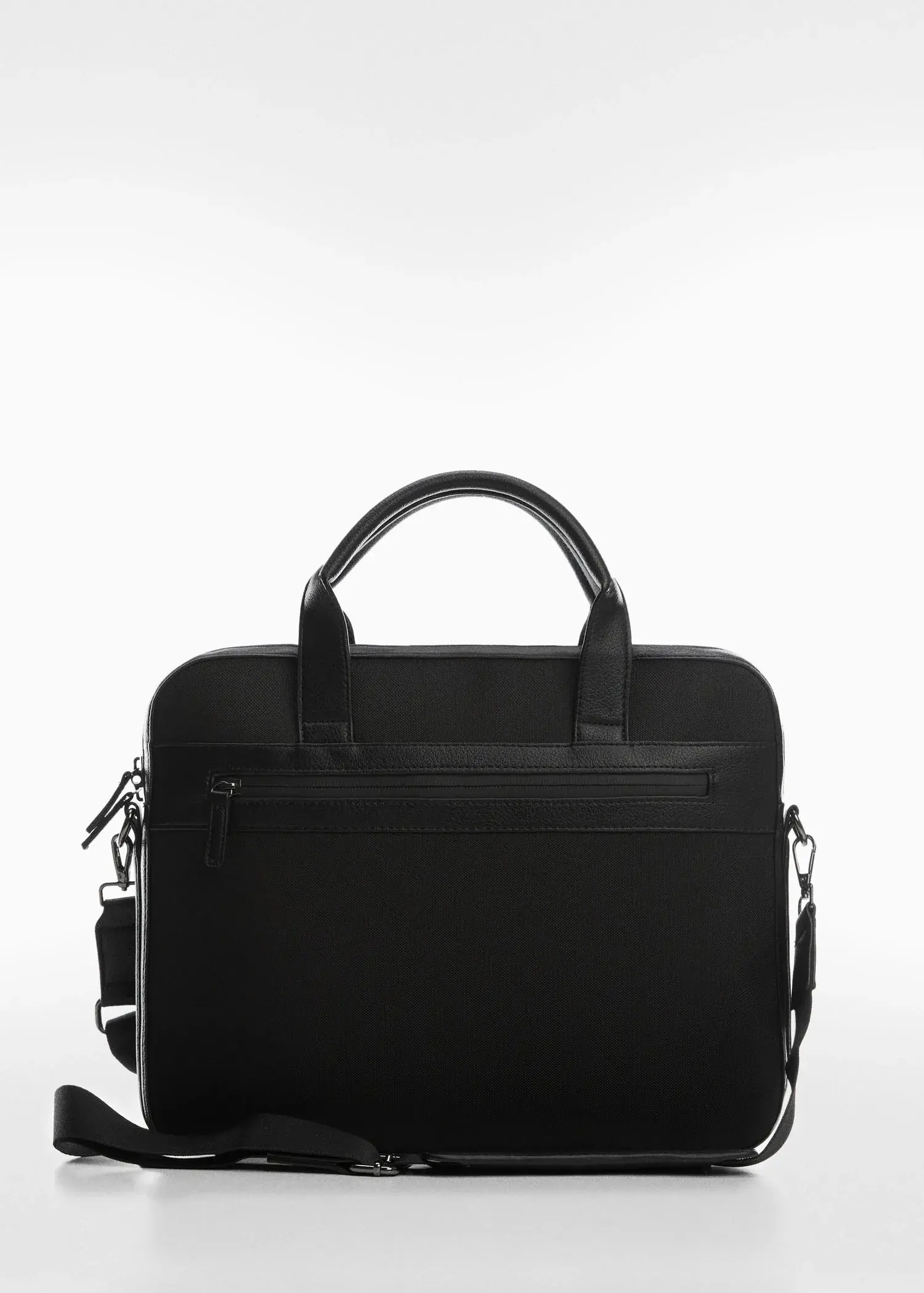 Mango Leather-effect briefcase. 1