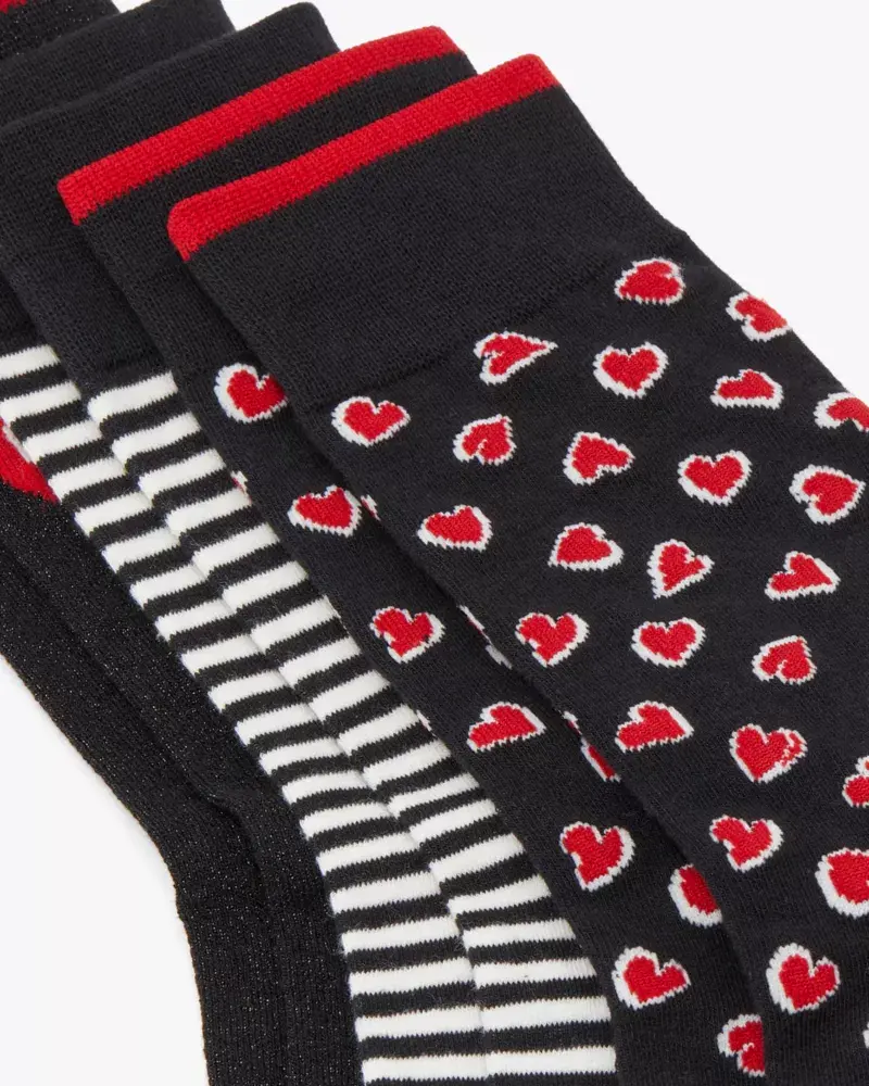 Kate Spade Valentine 3 Pack Boxed Crew Socks. 2