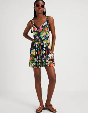 Flower Bed Cover-up Romper