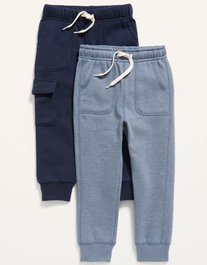 Unisex Jogger Sweatpants 2-Pack for Toddler blue