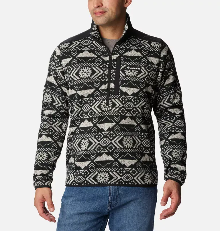 Columbia Men's Sweater Weather™ II Printed Fleece Half Zip Pullover. 2
