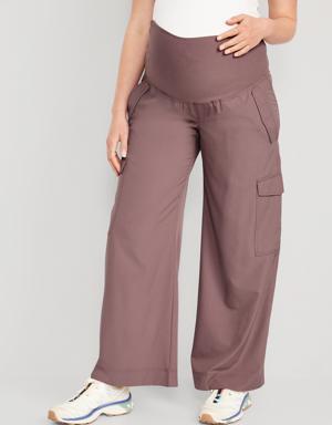 Old Navy Maternity Rollover-Waist StretchTech Cargo Pants brown