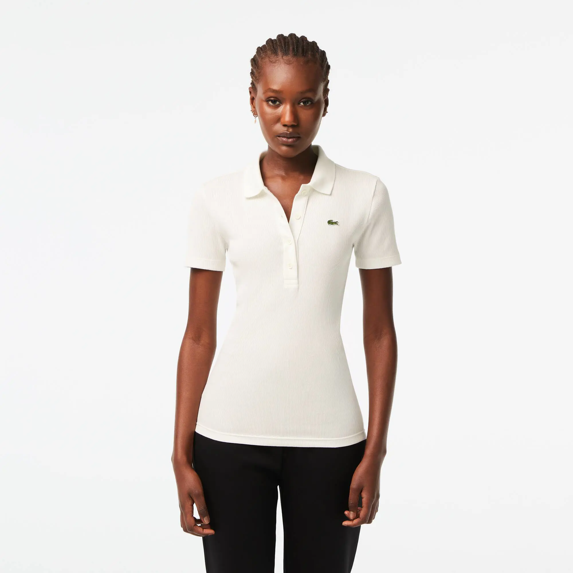 Lacoste Women’s Lacoste Slim Fit Organic Cotton Polo Shirt. 1