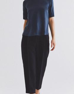 Pure Silk Navy Blouse