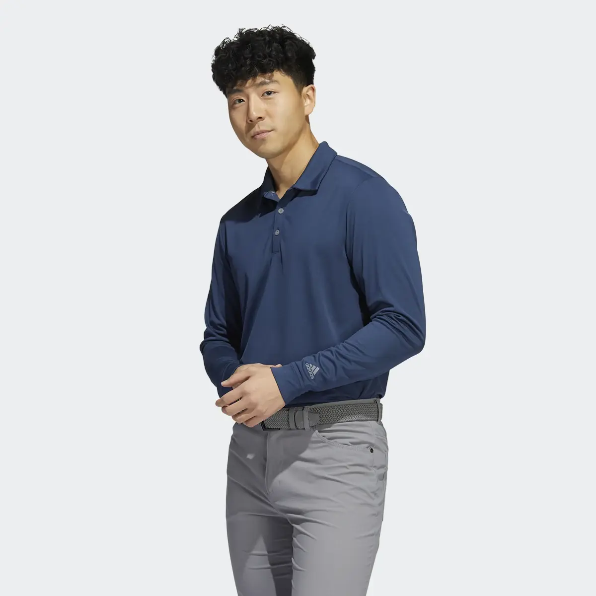 Adidas Long Sleeve Polo Shirt. 2