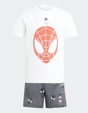 Completo adidas x Marvel Spider-Man Tee and Shorts