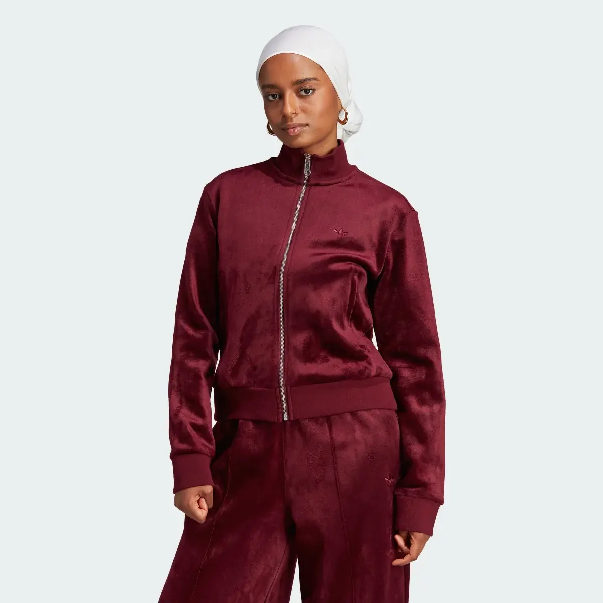 Adidas Premium Essentials Velour Track Top. 2