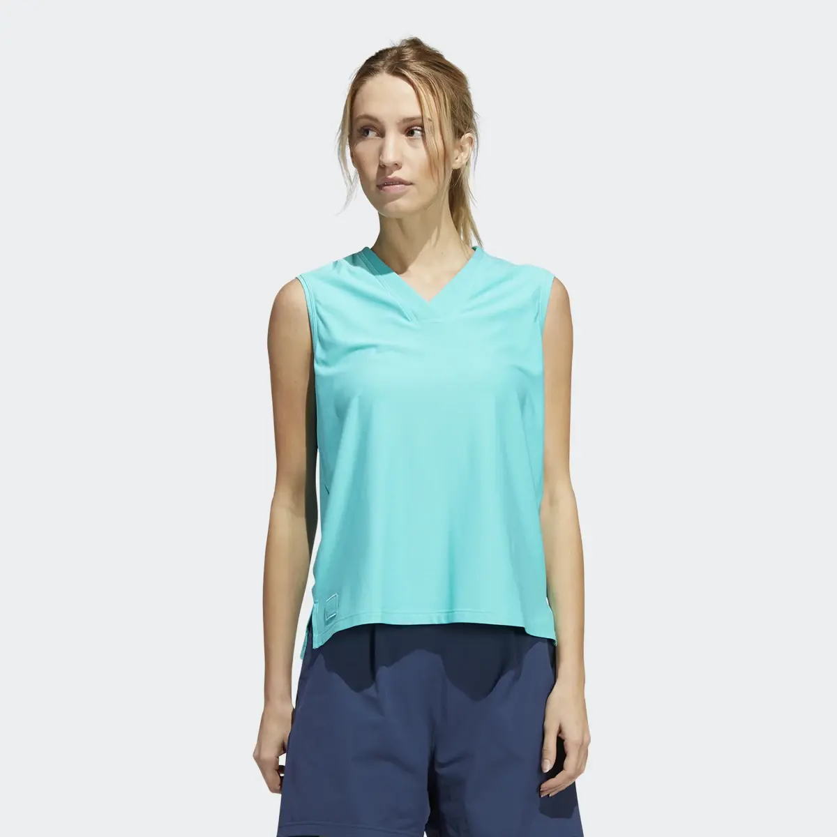 Adidas Go-To Sleeveless Polo Shirt. 2