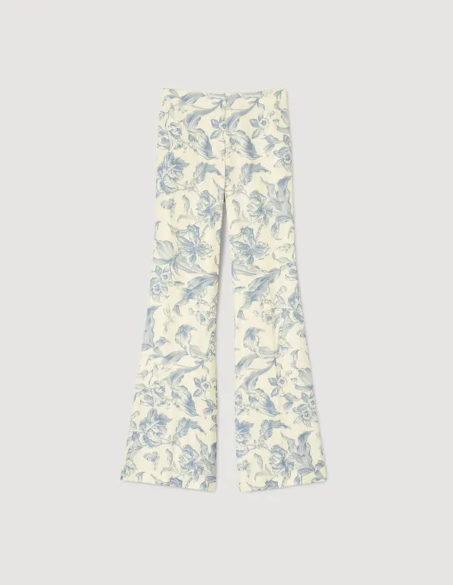 Sandro Flower print trousers. 2