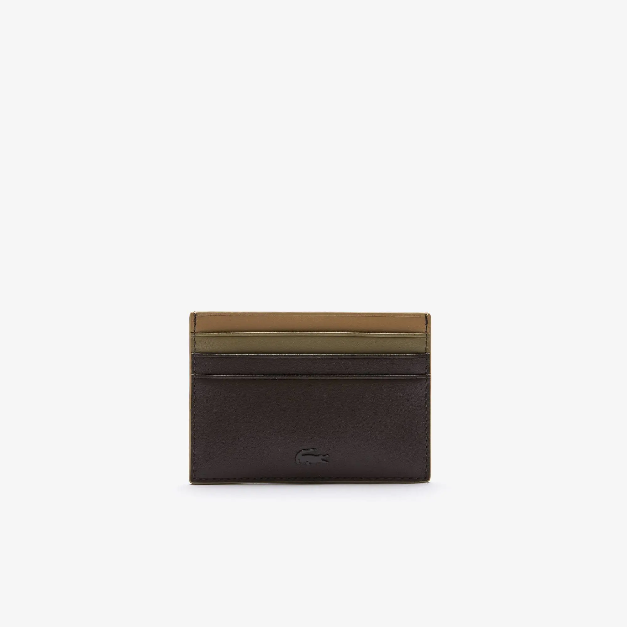Lacoste Men's Fitzgerald Multicolor Smooth Leather Card Holder. 1