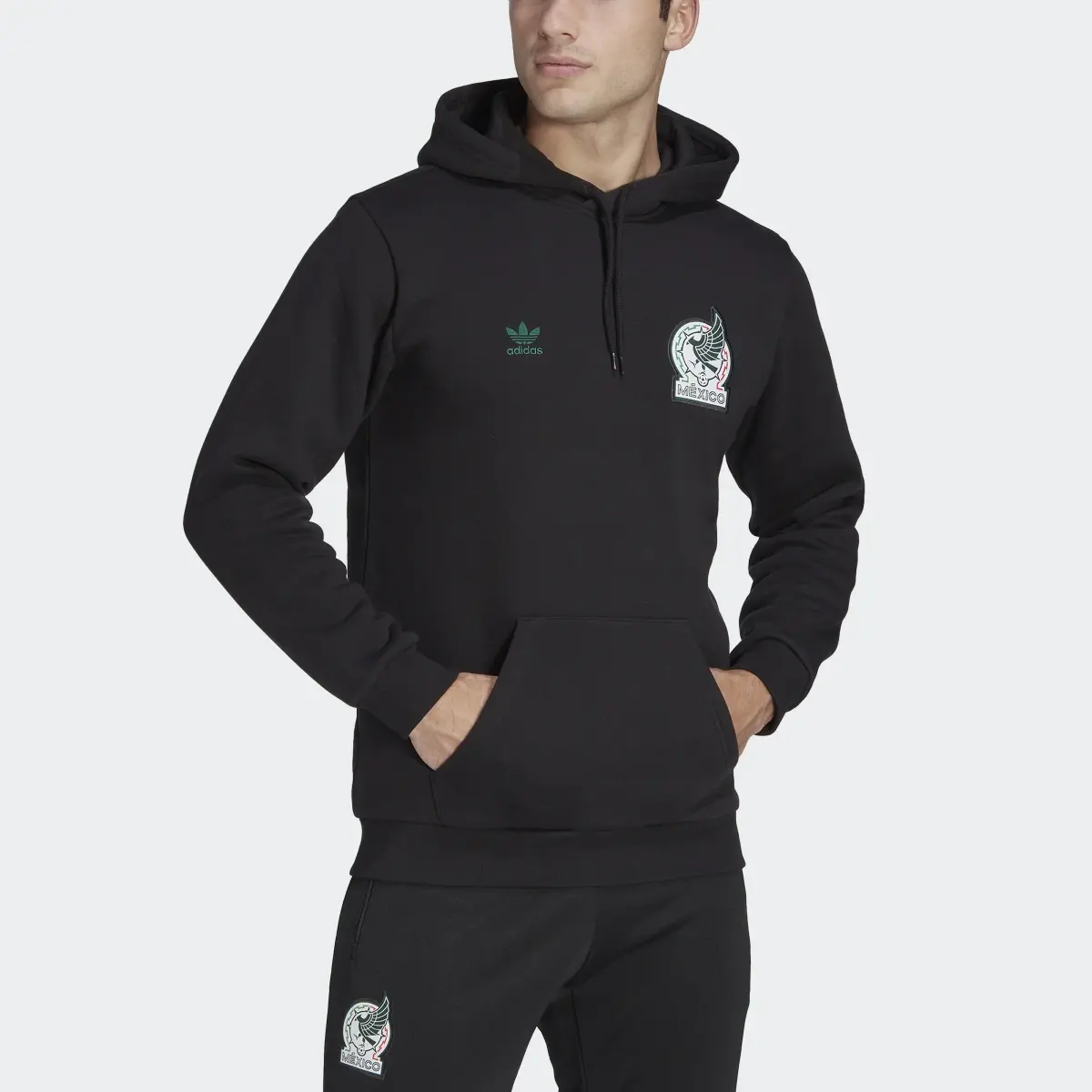 Adidas Sudadera con Gorro Selección Nacional de México. 1