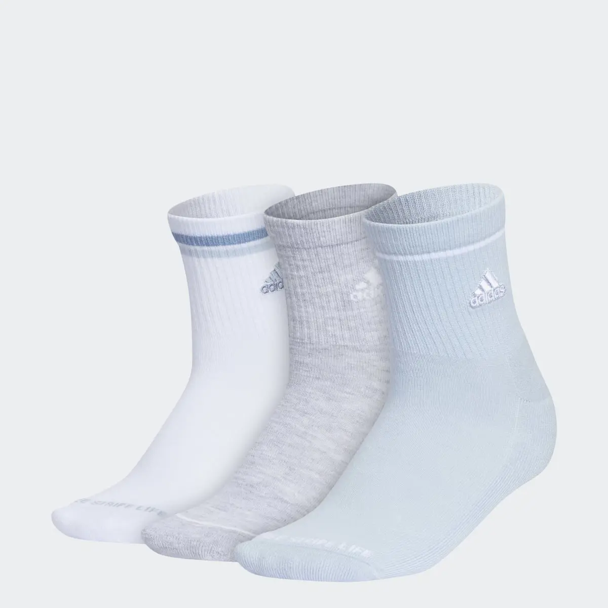 Adidas Cushioned Sport High-Quarter Socks 3-Pack. 1