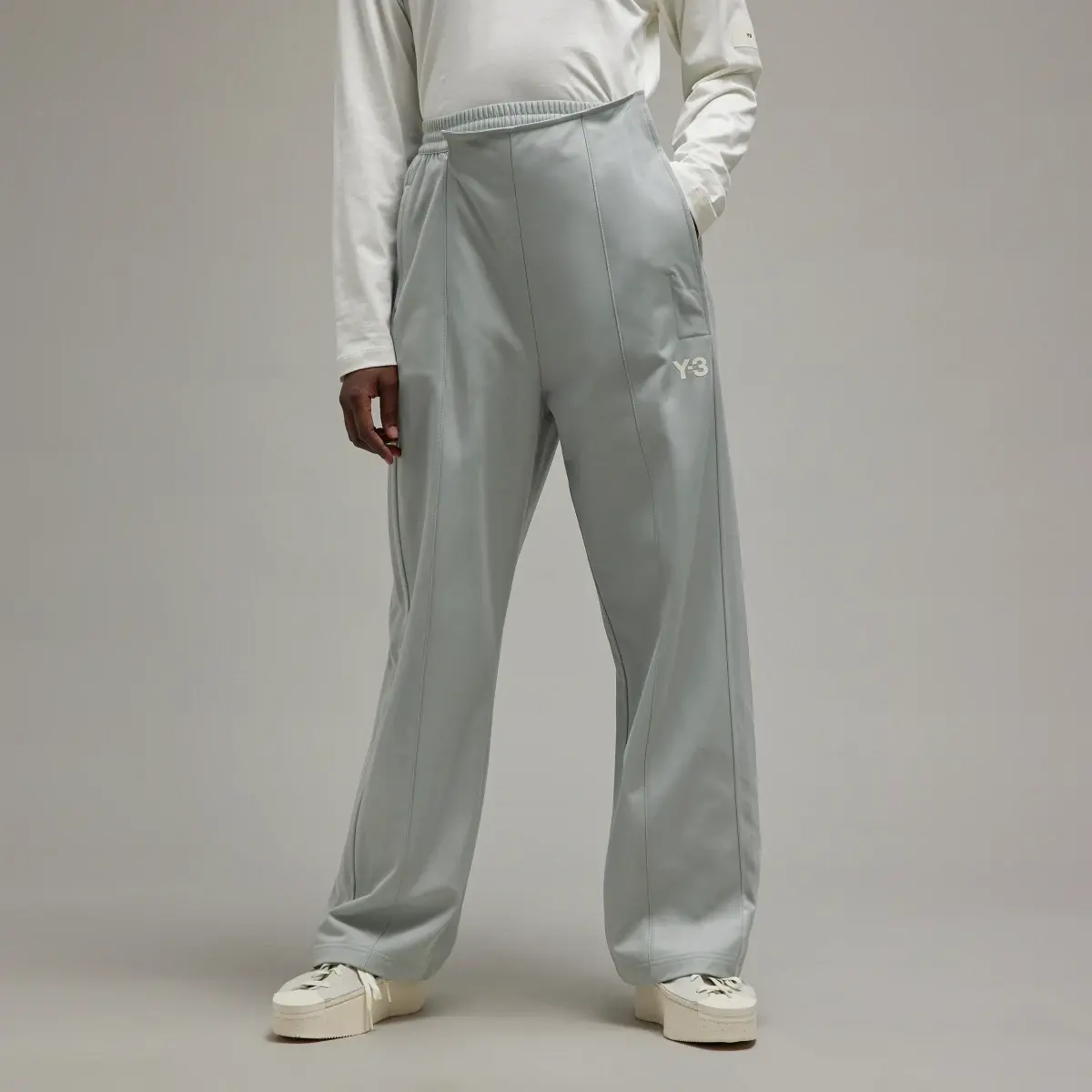 Adidas Y-3 Firebird Wide-Leg Track Pants. 1