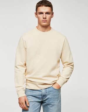 Leichtes Baumwoll-Sweatshirt