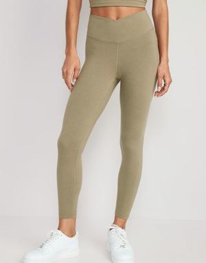 Old Navy Extra High-Waisted PowerChill 7/8 Leggings green