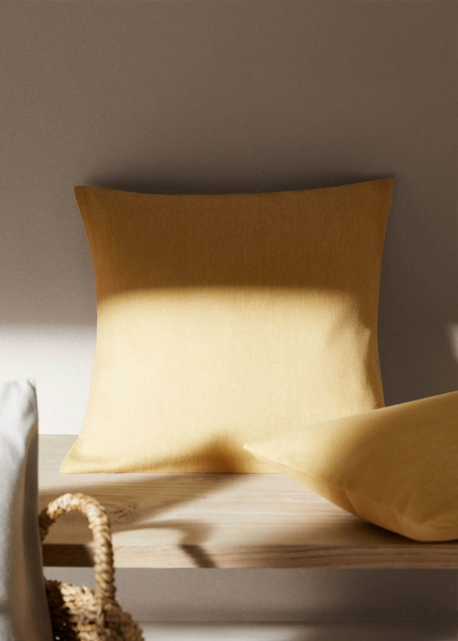 Mango Textured cotton cushion case 45x45cm. 1