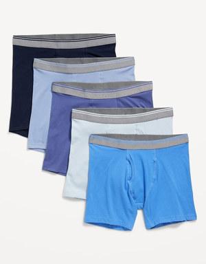 Soft-Washed Built-In Flex Boxer-Brief Underwear 5-Pack for Men -- 6.25-inch inseam