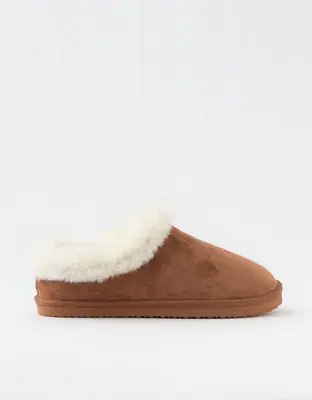 American Eagle Fur Scruff Slippers. 1