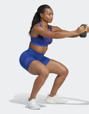 Adidas Optime Hyperbright Training High-Rise Short Tights. 3 Adidas Optime Hyperbright Training High-Rise Short Tights. 3