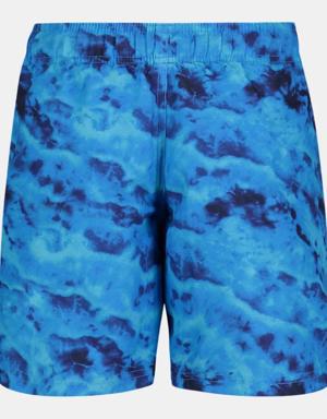 Little Boys' UA Ridge Dye Logo Swim Volley Shorts