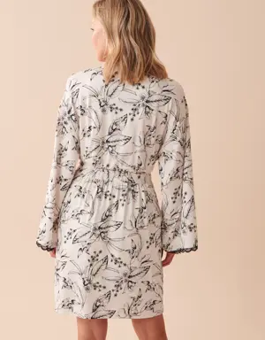 Winter Flowers Super Soft Kimono